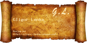 Gligor Lenke névjegykártya